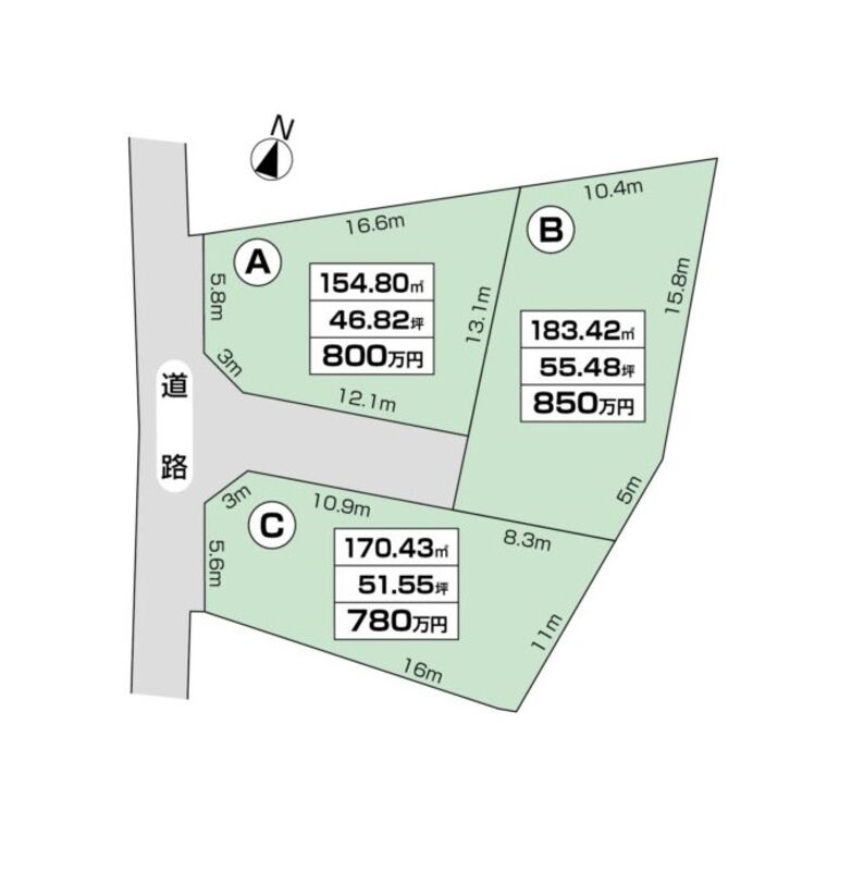 たつの市新宮町新宮　区画図